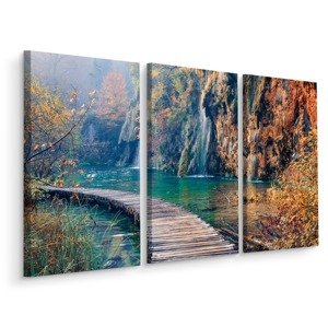Vícedílné plátno Národní Park Plitvická Jezera II. Varianta: 40x60