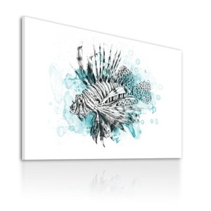Obraz na plátně LION FISH různé rozměry Ludesign ludesign obrazy: 100x70 cm