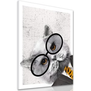Obraz na plátně HIPSTER CAT III. různé rozměry Ludesign ludesign obrazy: 80x60 cm
