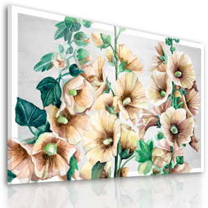 Obraz na plátně FLOWERS květy A různé rozměry Ludesign ludesign obrazy: 80x60 cm