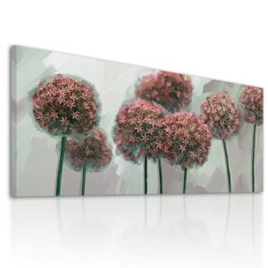 Obraz na plátně GARLIC FLOWER F různé rozměry Ludesign ludesign obrazy: 100x40 cm