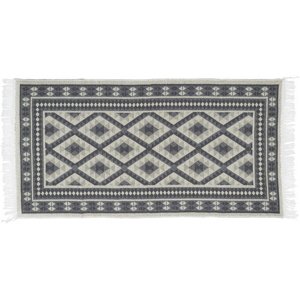 Kusový oboustranný vzorovaný koberec - běhoun KILIM RAM tmavě šedá 70x140 cm Multidecor