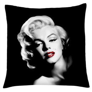 Polštář Marilyn Monroe 01 Mybesthome 40x40 cm Varianta: Povlak na polštář s antialergickou prošívanou výplní, 40x40 cm