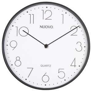 Nástěnné hodiny NUOVO černá Ø 25 cm Mybesthome