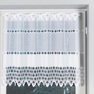 Dekorační metrážová vitrážová záclona VERA bílá výška 60 cm MyBestHome Cena záclony je uvedena za běžný metr