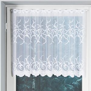 Dekorační metrážová vitrážová záclona VIKTOR bílá výška 60 cm MyBestHome Cena záclony je uvedena za běžný metr