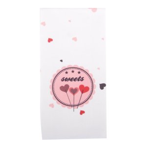 Utěrka LOVE - SWEETS světle růžová mikrovlákno 38x63 cm,