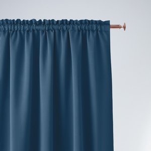 Dekorační závěs s řasící páskou ZODIAC tmavě modrá 180x250 cm (cena za 1 kus) MyBestHome