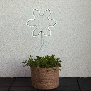 Venkovní světelná LED dekorace výška 60 cm Star Trading Neonsnowflake - bílá