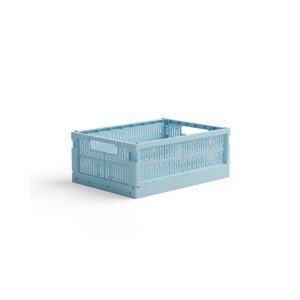 Skládací přepravka midi Made Crate  - crystal blue