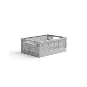 Skládací přepravka midi Made Crate  - misty grey