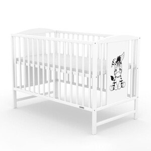 NEW BABY Dětská postýlka New Baby POLLY Zebra bílá