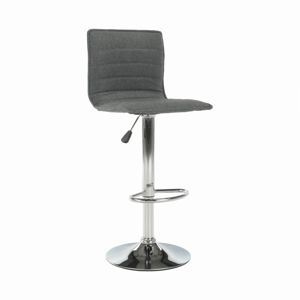 Tempo Kondela Barová židle PINAR - šedá/chrom + kupón KONDELA10 na okamžitou slevu 3% (kupón uplatníte v košíku)