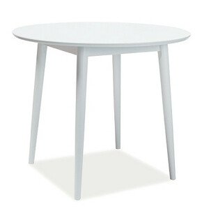 Casarredo Jídelní stůl kulatý LARSON 90x90 cm bílá