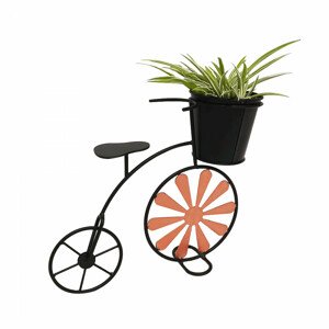 Tempo Kondela RETRO květináč ve tvaru kola Semil - bordó / černá + kupón KONDELA10 na okamžitou slevu 3% (kupón uplatníte v košíku)