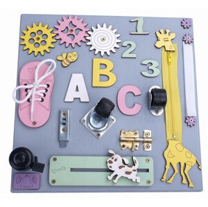 3toysm Dětská edukační tabulka Žirafka - modrá TA3T0891