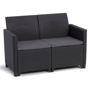 Keter CLAIRE 2 SEATERS SOFA - grafit