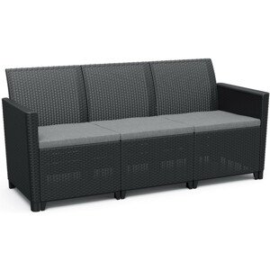 Keter CLAIRE 3 SEATERS SOFA - grafit