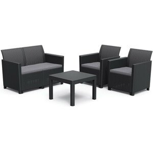 Keter CLAIRE 2 SEATERS SOFA set - grafit