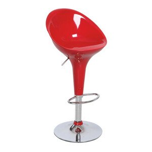 Tempo Kondela Barová židle ALBA NOVA - chrom / červená + kupón KONDELA10 na okamžitou slevu 3% (kupón uplatníte v košíku)
