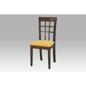 ATAN Jídelní židle BE1604 WAL/sedák S1 CRM - doprodej
