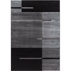 Ayyildiz Kusový koberec Hawaii 1310 – šedá/černá 120x170 cm