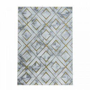 Ayyildiz Kusový koberec Naxos 3811 – žlutá/šedá 80x150 cm