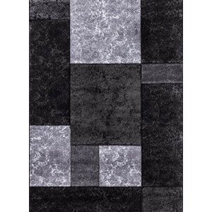 Ayyildiz Kusový koberec Hawaii 1330 – šedá/černá 80x300 cm