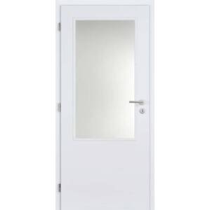 Interiérové dveře Doornite Basic / 2/3 sklo / 70 cm / levé / lakované / papírová voština / bílá