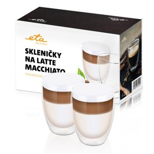 Skleničky na latte macchiato ETA 4181 91020 / 2 x 350 ml / borosilikátové sklo
