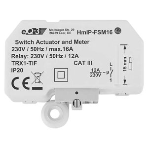 Bezdrátový spínač Homematic HmIP-FSM16 / 230 V / 50 Hz / 16 A / bílá