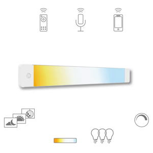 Zápustné smart LED svítidlo Müller-Licht Tint Alba / 13 W / bílá