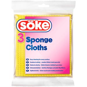 SOKE Sponge Cloths - houbové utěrky 3ks Kus: 1ks