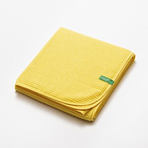 Deka United Colors of Benetton / 100% bavlna / 140 x 190 cm / žlutá