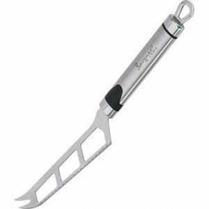Nůž na sýr Bergner Gizmo / 26 cm / nerez / stříbrná / černá