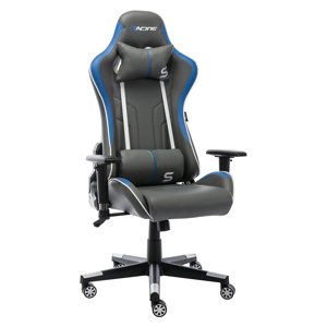 Herní židle Bergner Racing S - šedá/modrá