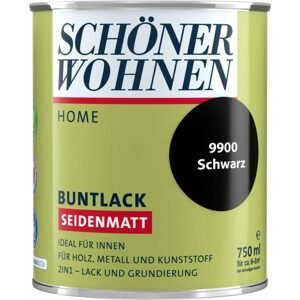Akrylový barevný lak Schöner Wohnen 750 ml / saténová černá