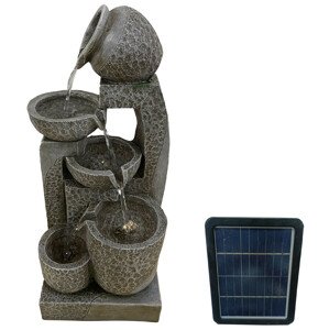 Zahradní solární fontána BestBerg SF-08 / polyresin / 29 x 28,3 x 61 cm