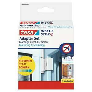 Dveřní adaptér Tesa Insect Stop FOLD / 3 ks / bílá