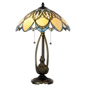 Stojací lampa Tiffany Filigree  - Ø 46*168 cm 2x E27 / Max 60W Clayre & Eef