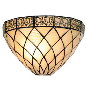 Nástěnná lampa Tiffany - 20*11*36 cm 2x E14 / Max 40W Clayre & Eef