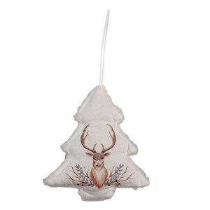 LED dekorativní soška ptáčka se stromkem - 9*9*15 cm Clayre & Eef