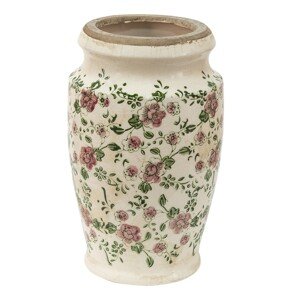 Měděná antik dekorativní skleněná váza - Ø 15*20 cm Clayre & Eef