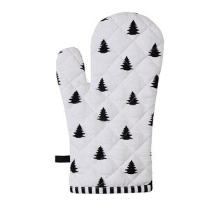 Hnědé zimní dámské rukavice s mašličkou - 8*24 cm Clayre & Eef