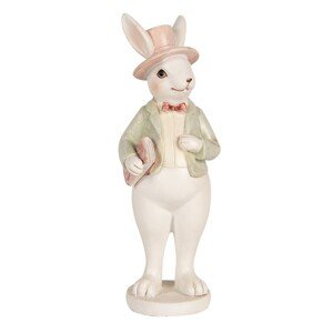Povlak na polštář s motivem králíčků a srdíček Bunnies in Love - 45*45 cm Clayre & Eef