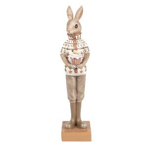 Povlak na polštář s motivem králíčků a srdíček Bunnies in Love - 30*50 cm Clayre & Eef