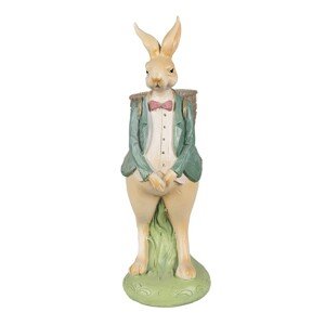 Bílý drátěný dekorační košík králík Bunny S - 22*11*22 cm Clayre & Eef